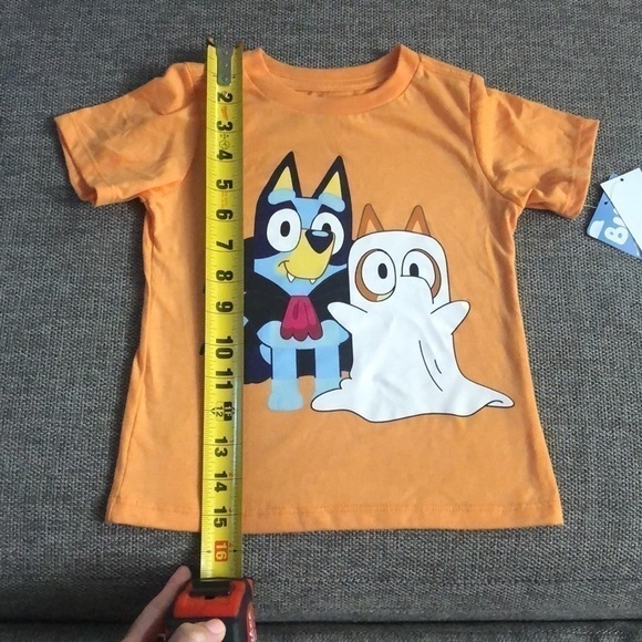 Moose Toddler Boys Bluey Halloween Bingo Short Sleeve T-Shirt Orange 3T - Picture 10 of 11